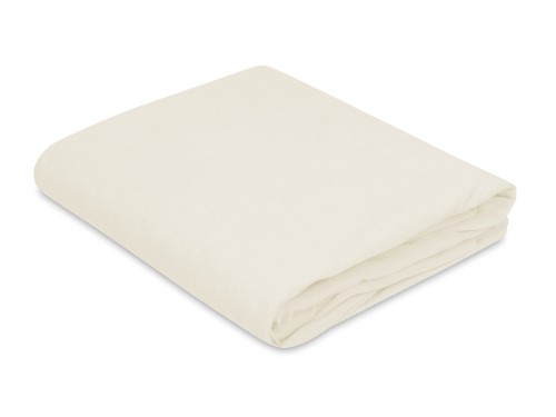 prześcieradło 38/80 cm z gumką w kolorze ecru na materac z jersey