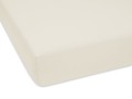 tanie prześcieradło jersey na materac w kolorze ecru 60x120 cm
