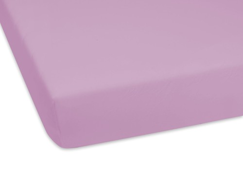 wysokiej jakości prześcieradło jersey w kolorze fioletowym 80x190 cm