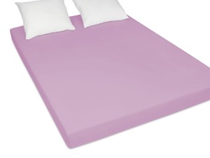 Prześcieradło jersey 200x200 cm bardzo grube z gumką fioletowe