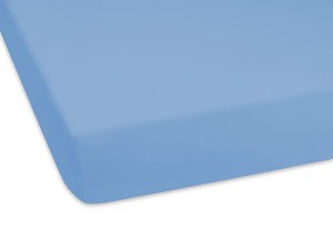 Prześcieradło jersey 60x120 cm bardzo grube z gumką niebieskie