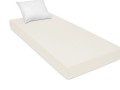 prześcieradło jersey 80x180 cm grube z gumką ecru