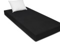 prześcieradło bardzo grube kolor czarny na materac 90x160 cm