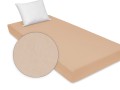 prześcieradło z atestem bardzo grube gramatura 180g/m2 jersey jasnobeżowe 70x140 cm