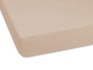 Prześcieradło jersey 80x160 cm bardzo grube z gumką jasny beż