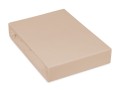 wysokiej gramatury prześcieradło z jerseju jasnobeżowe 80x180 cm