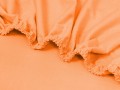 prześcieradło 90x190 cm z gumką w kolorze łososiowym na materac z jersey