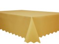 obrus w kolorze beżowym w rozmiarze 120x200 cm plamoodporny jednokolorowy