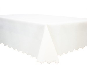 Obrus plamoodporny deszczyk 100x100 cm biały