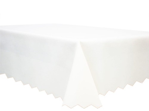 obrus deszczyk biały rozmiar 100/160 cm plamoodporny