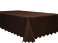 obrus deszczyk brązowy rozmiar 120x120 cm plamoodporny