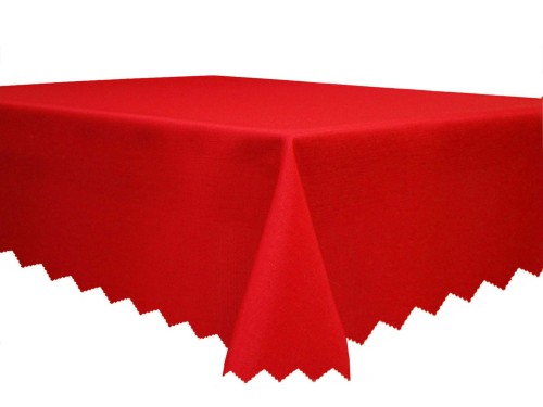 obrus plamoodporny deszczyk w kolorze czerwonym 120x160 cm