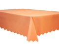 obrus na stół w rozmiarze 80x80 cm plamoodporny w kolorze łososiowym