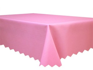 Obrus plamoodporny deszczyk 120x180 cm różowy