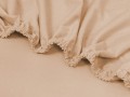 prześcieradło z gumką z certyfikatem oeko beżowe 140x200 cm jersey