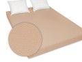 prześcieradło kolor beżowy z jersey solidne 180x200 cm