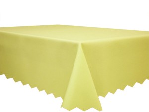 Obrus plamoodporny deszczyk 120x180 cm żółty