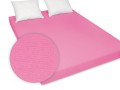prześcieradło z gumką różowe rozmiar 160/200 cm polskie jersey