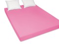 prześcieradło kolor różowy z jersey solidne 200x220 cm