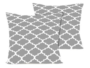 Poszewka na poduszkę 40x40 cm jaśka kora bawełniana szara maroko