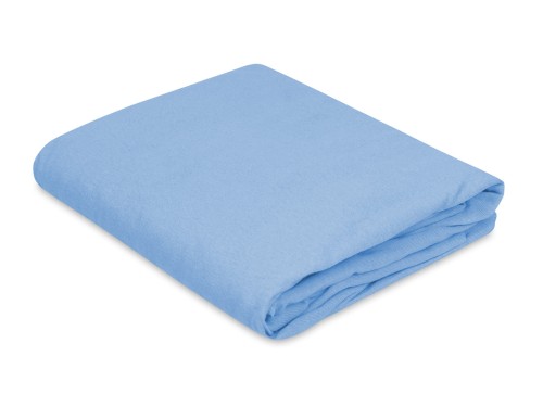 solidne prześcieradło jersey rozmiar 38x80 cm w kolorze niebieskim plus gumka