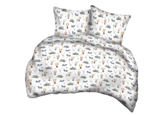 pościel 160/200 cm bawełniana dziecięca biała