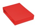 prześcieradło z gumką z certyfikatem oeko czerwone 60x120 cm jersey