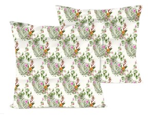 Poszewka na poduszkę 40x40 cm jaśka satyna bawełniana w słomianki