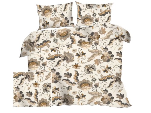 komplet pościeli z satyny bawełnianej na prezent 160x200 cm