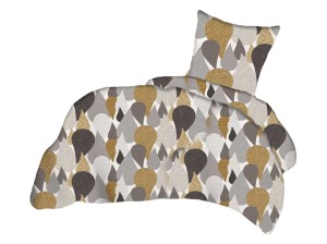 Pościel 140x200 cm satyna bawełniana w krople tureckie