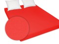 czerwone prześcieradło z gumką jersey 200/220 cm