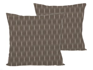 Poszewka na poduszkę 40x40 cm jaśka satyna bawełniana w kielichy brąz