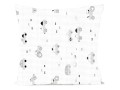 poszewka na jasiek autka szare na białym w rozmiarze 40/40 cm