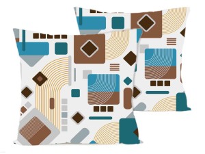 Poszewka na poduszkę 40x40 cm jaśka satyna bawełniana w kwadraty exclusive