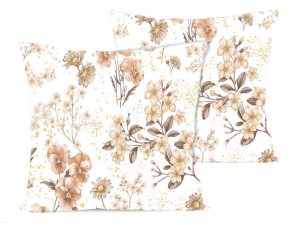 Poszewka na poduszkę 40x40 cm jaśka satyna bawełniana w drobne kwiatki