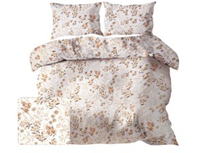 Pościel 160x200 cm satyna bawełniana w drobne kwiatki