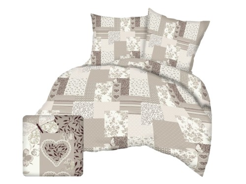 komplet pościeli z flaneli w rozmiarze 160/200 cm