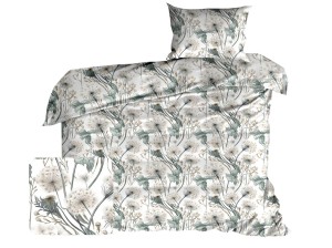 Pościel 140x200 cm satyna bawełniana z dmuchawcami