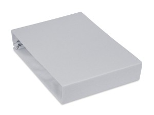 Prześcieradło jersey 80x200 cm grube z gumką popielate