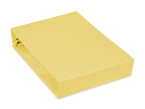 Prześcieradło jersey 80x200 cm grube z gumką żółte