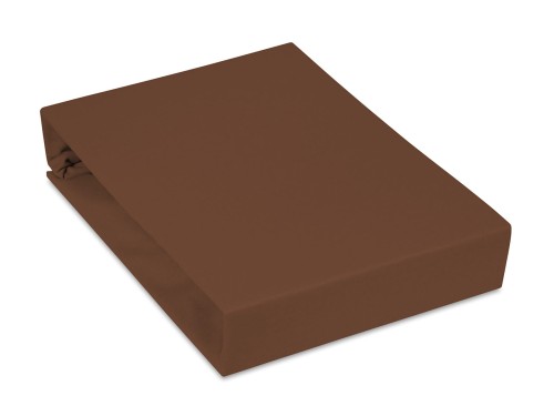 grube prześcieradło brązowe rozmiar 90x200 z jersey