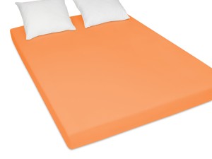 Prześcieradło jersey 140x200 cm bardzo grube z gumką łososiowe