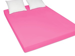 Prześcieradło jersey 200x220 cm bardzo grube z gumką różowe