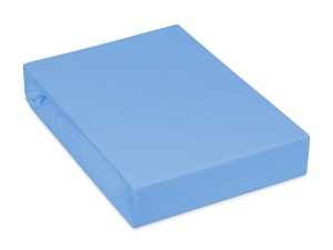 Prześcieradło jersey 80x200 cm bardzo grube z gumką niebieskie