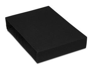 Prześcieradło jersey 80x200 cm bardzo grube z gumką czarne