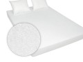 prześcieradło frotte z gumką 180x200 w kolorze białym