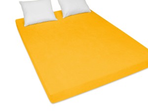 Prześcieradło z gumką 160x200 cm bardzo grube z frotte słoneczne