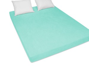 Prześcieradło z gumką 160x200 cm bardzo grube z frotte morskie