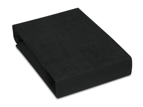 prześcieradło uszyte w polsce o rozmiarze 90/200 frotta czarna