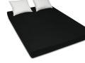 prześcieradło frotte gramatura 200 z gumką kolor czarny rozmiar 180/200 cm